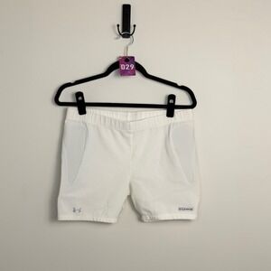 Under Armour NWOT Women's White Padded‎ Sliding Compression Shorts Size XL